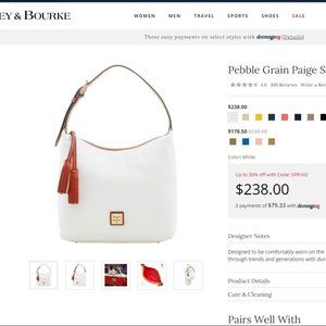 Dooney & Bourke Paige Sac White